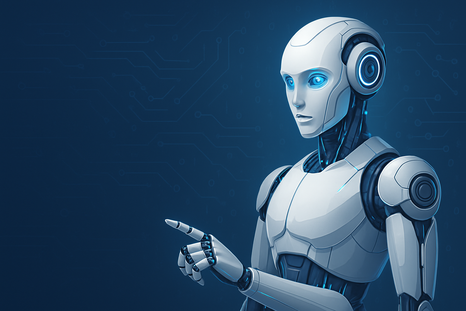 AI building a website illustration